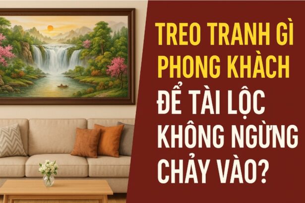 treo tranh gì trong phòng khách để tài lộc không ngừng chảy vào