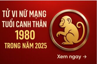tử vi tuổi canh thân 1980 nữ mạng năm 2025 năm xoay chuyển vận mệnh – muốn bình an, phải dùng phong thủy hóa giải