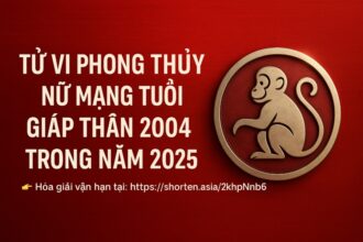 tử vi tuổi giáp thân 2004 nữ mạng năm 2025 tâm lý dễ xáo trộn – phong thủy giúp ổn định học hành, giữ tài khí
