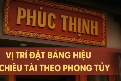 vị trí đặt bảng hiệu chiêu tài theo phong thủy bí quyết đón lộc, hút khách, làm ăn phát đạt